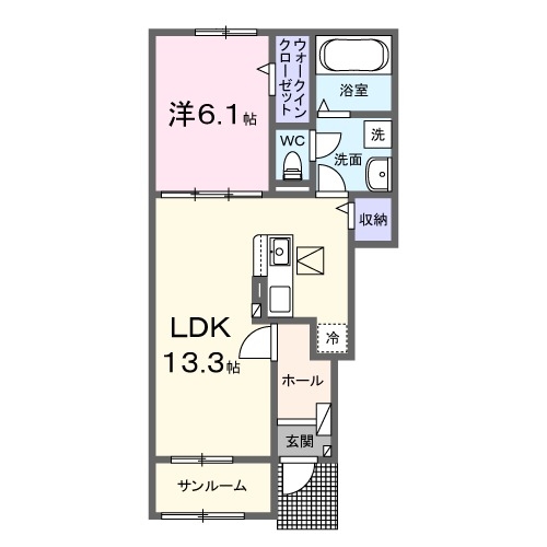 1階の間取り図