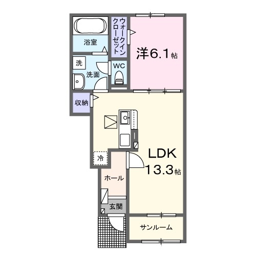 1階の間取り図