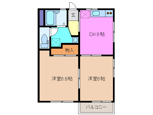 2階の間取り図