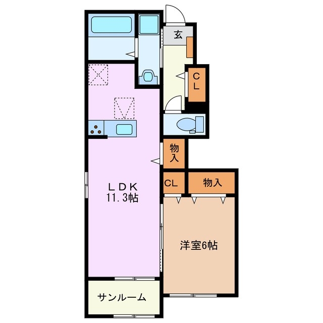 1階の間取り図