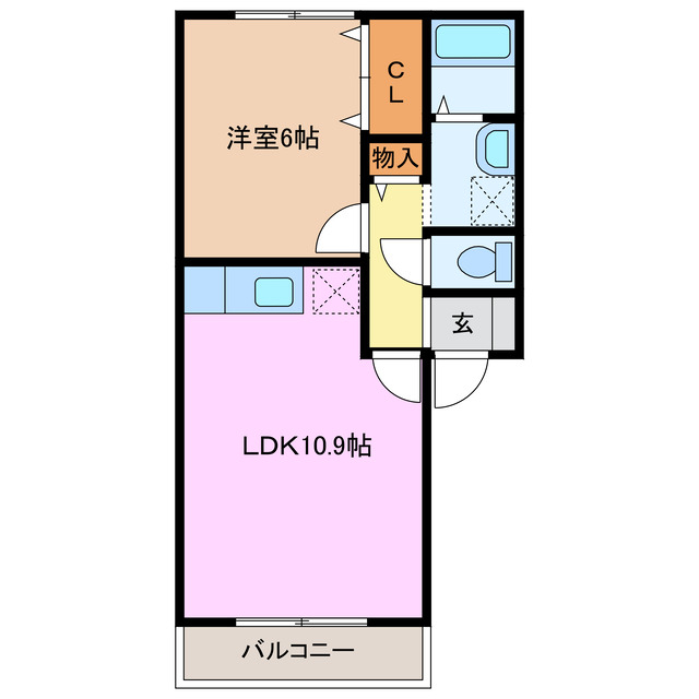 2階の間取り図