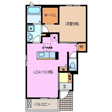 1階の間取り図
