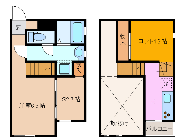 2階の間取り図