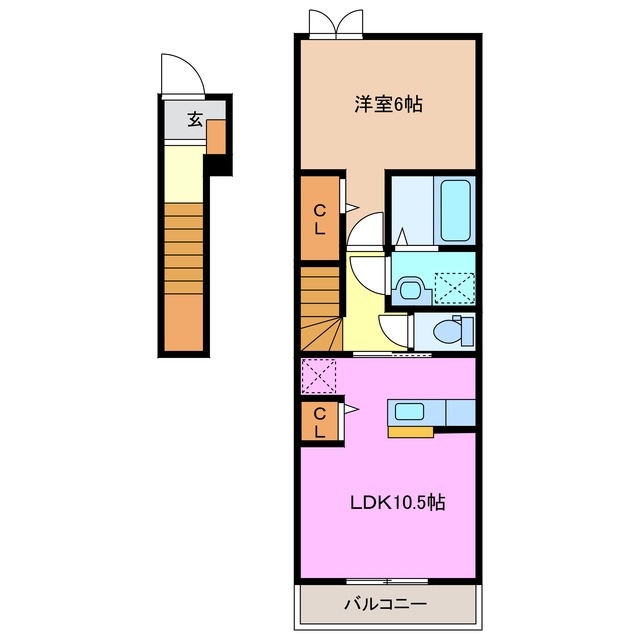 2階の間取り図