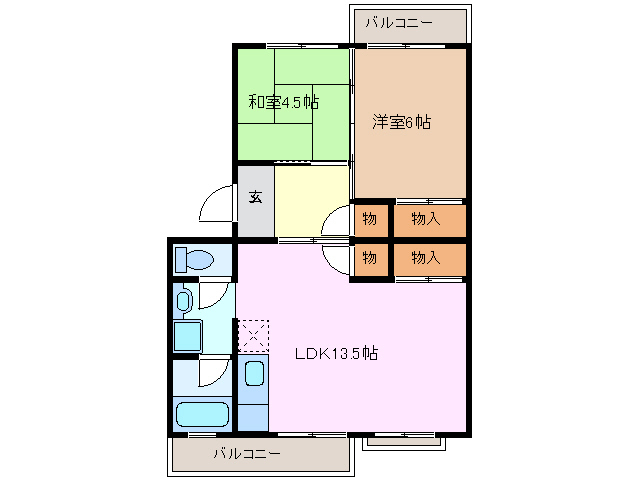 1階の間取り図