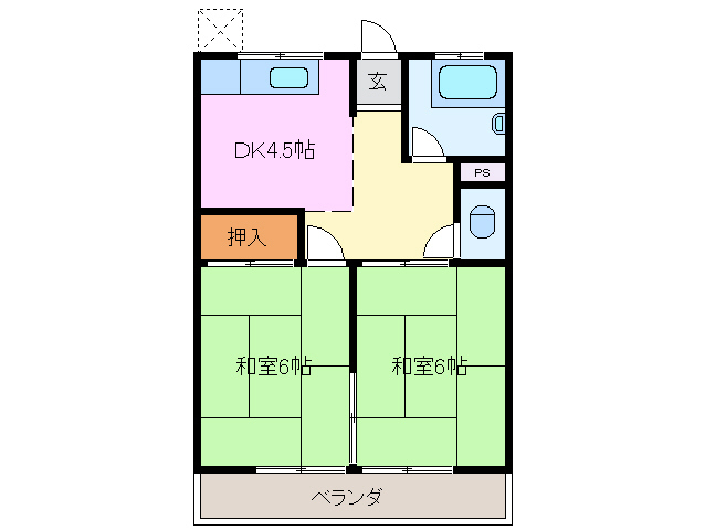 2階の間取り図