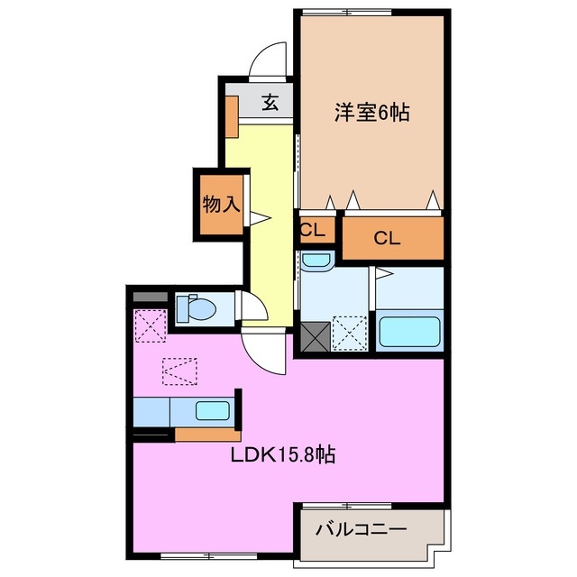 1階の間取り図