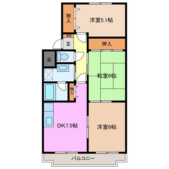 4階の間取り図