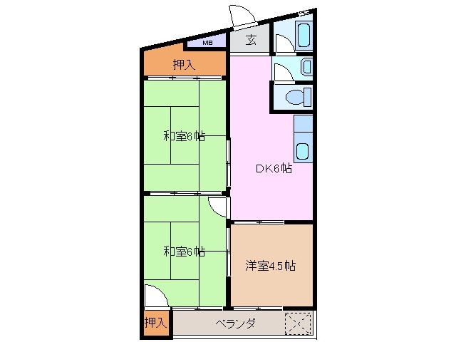 4階の間取り図