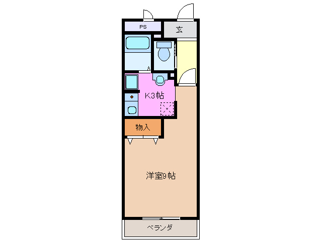 4階の間取り図