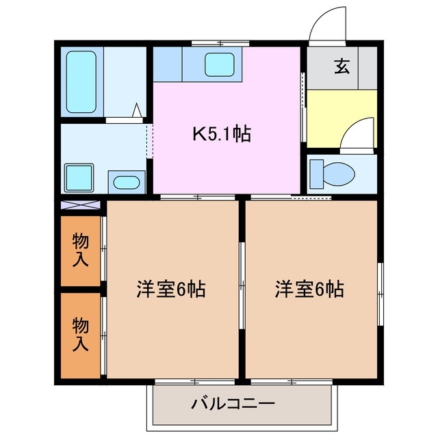 2階の間取り図