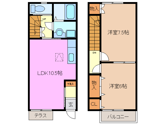 1階の間取り図