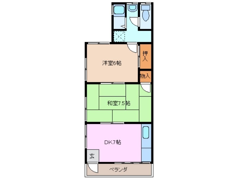 2階の間取り図
