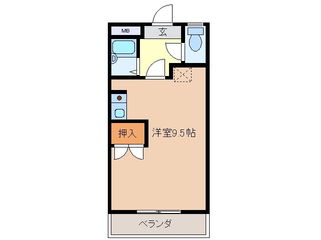 2階の間取り図