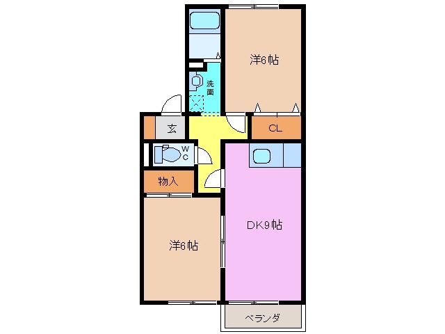 1階の間取り図