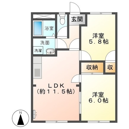 1階の間取り図