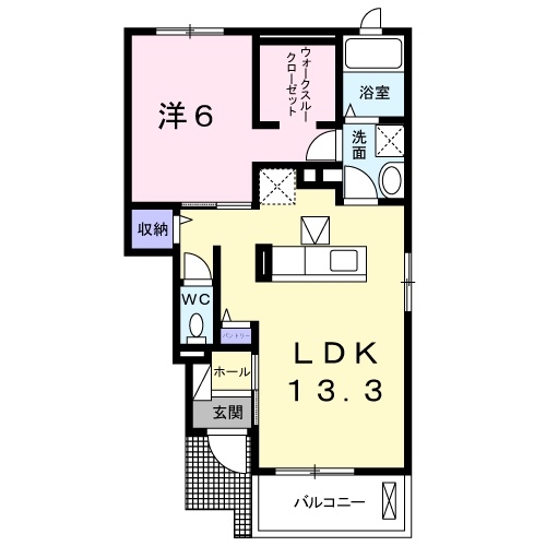 1階の間取り図