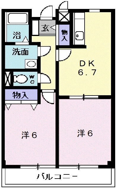 2階の間取り図