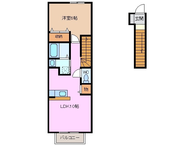 2階の間取り図