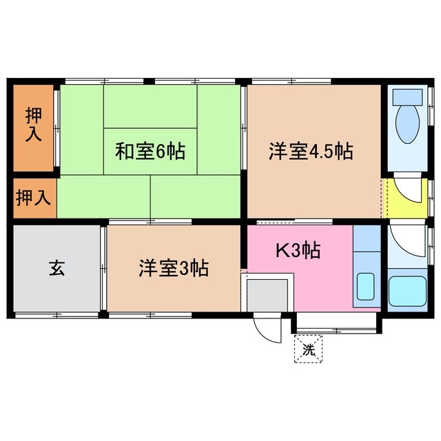 -階の間取り図