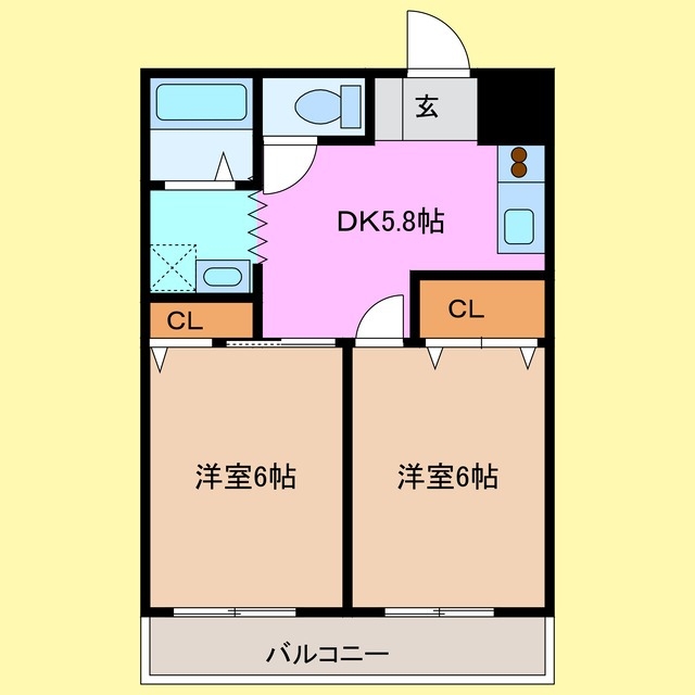 2階の間取り図