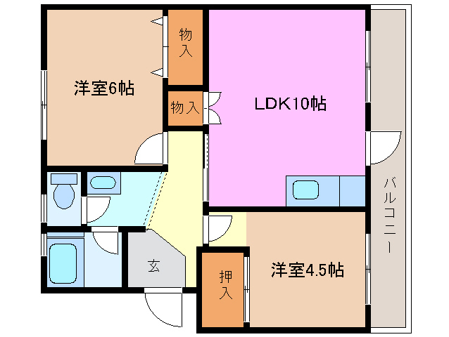 4階の間取り図