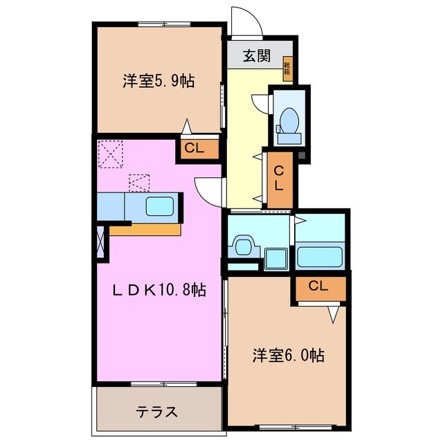 1階の間取り図