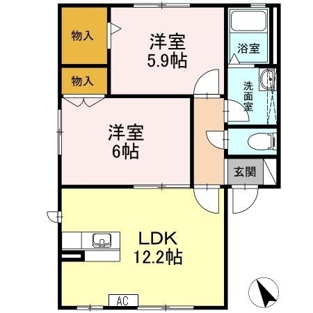 1階の間取り図