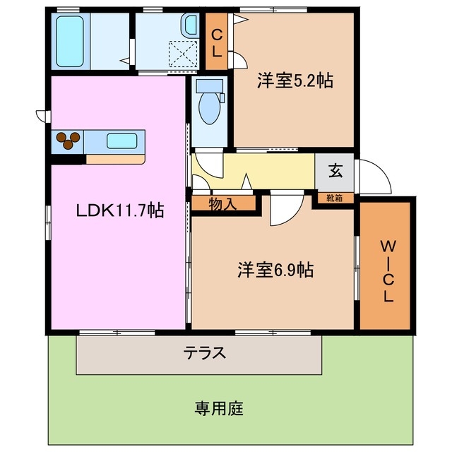 1階の間取り図