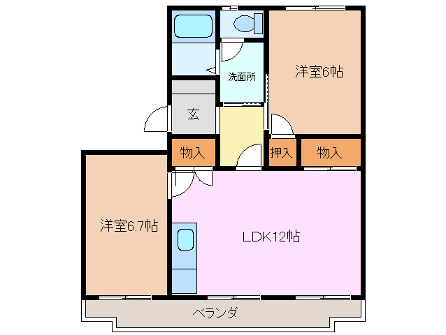 3階の間取り図