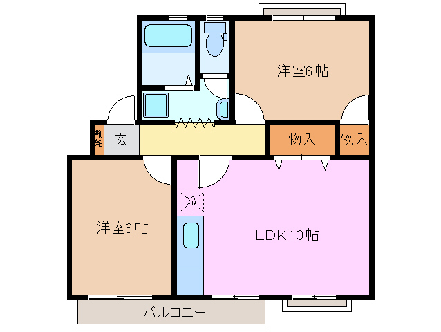 2階の間取り図