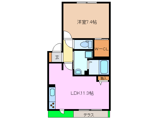 1階の間取り図