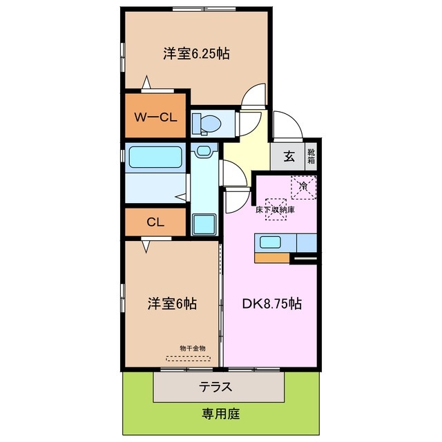 1階の間取り図