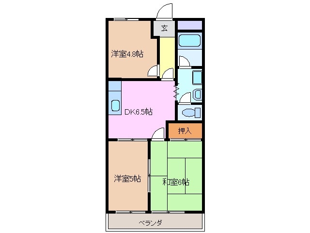 2階の間取り図