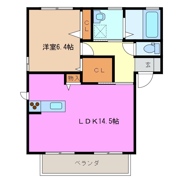 1階の間取り図