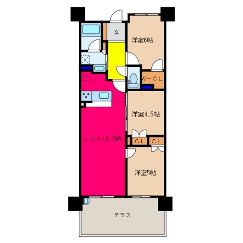 2階の間取り図