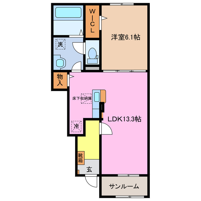 1階の間取り図
