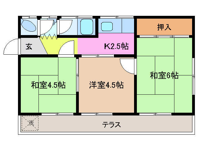 -階の間取り図