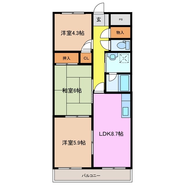 1階の間取り図