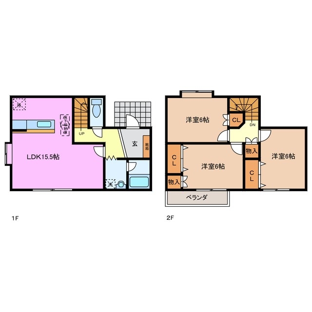 -階の間取り図
