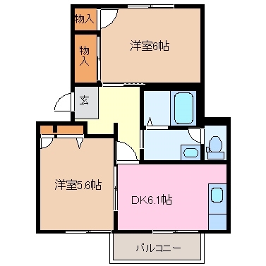 1階の間取り図