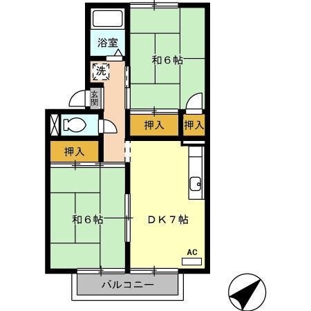 2階の間取り図