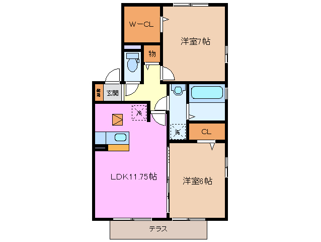 1階の間取り図
