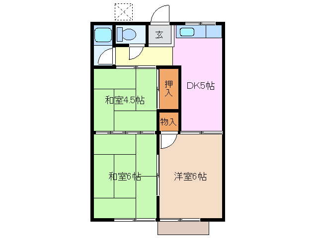 1階の間取り図