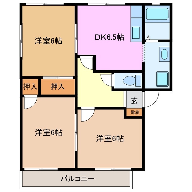 2階の間取り図