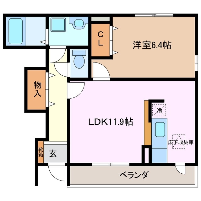 1階の間取り図
