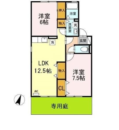 1階の間取り図