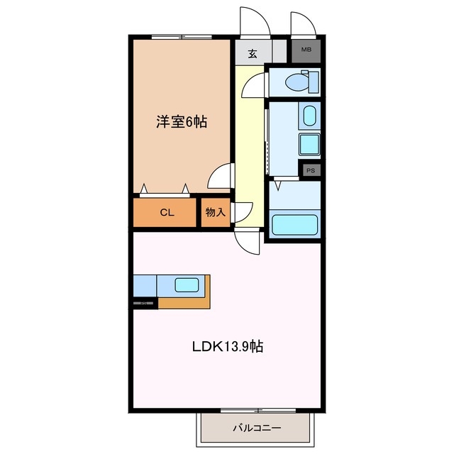 2階の間取り図