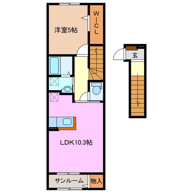 2階の間取り図