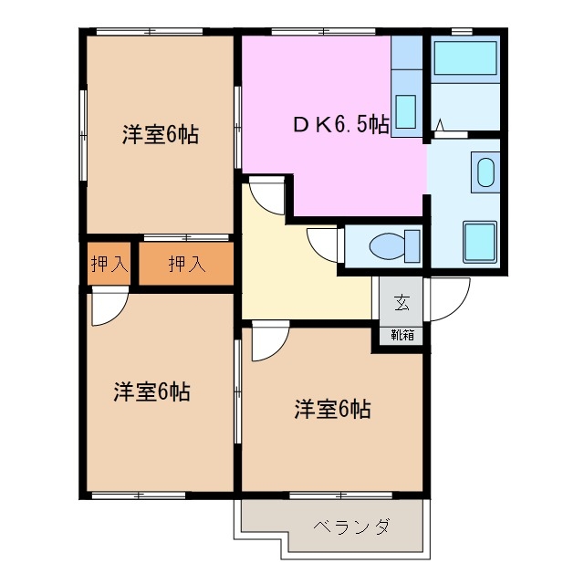 1階の間取り図